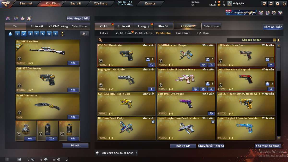 shop acc cf uy tin gia re